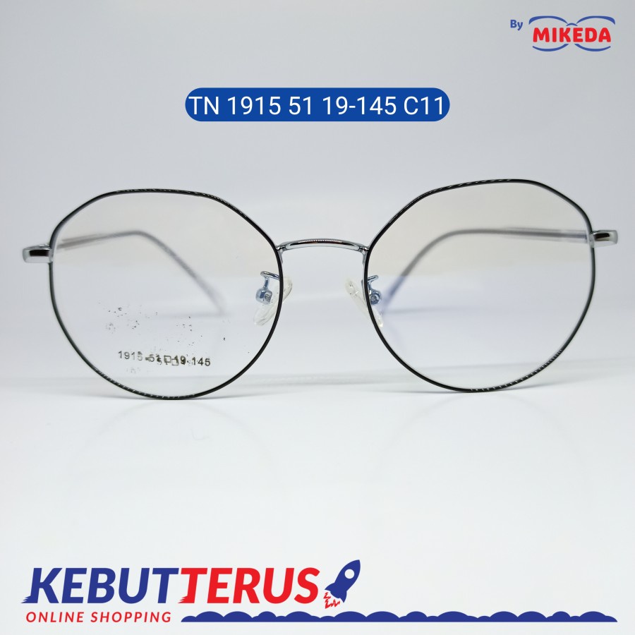 Jual Mikeda-FRAME KACAMATA TN 1915 51 19-145 C11 + LENSA(MINUS/CYLINDER ...