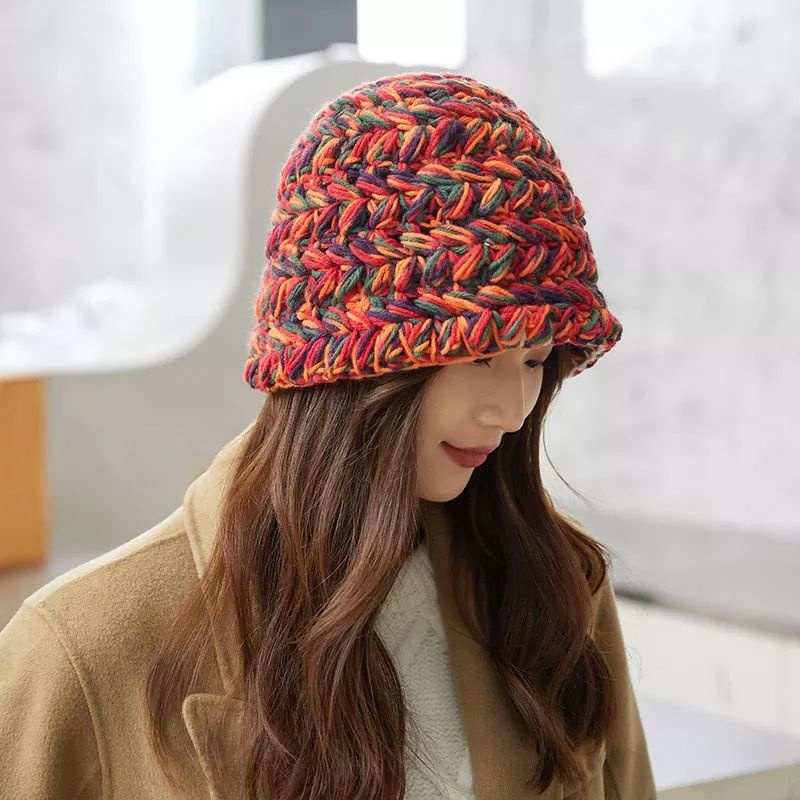 Jual Topi rajut emily topi bucket topi unik bucket hat premium topi ...