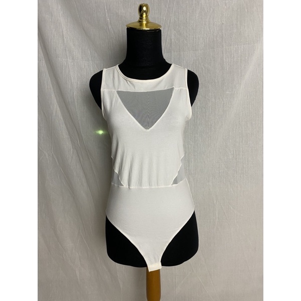 Jual H&M White Bodysuit Preloved Shopee Indonesia