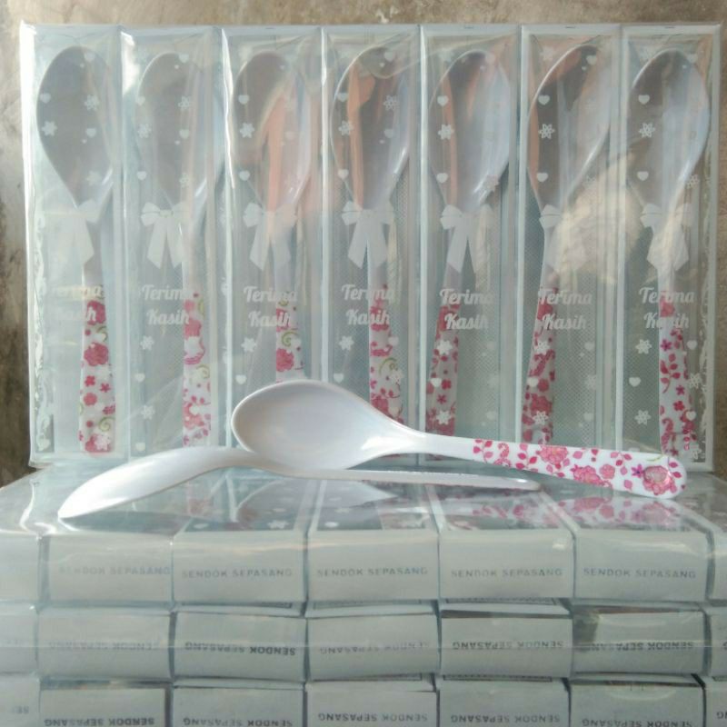 Jual ISI 50 SOUVENIR SENDOK MELAMIN KEMAS MIKA | Shopee Indonesia