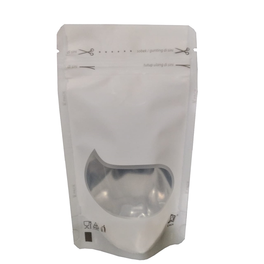 Jual KEMASAN STANDING POUCH WINDOW TRANSMETZ 150Z/9X15/9 X 15 KLIP ...