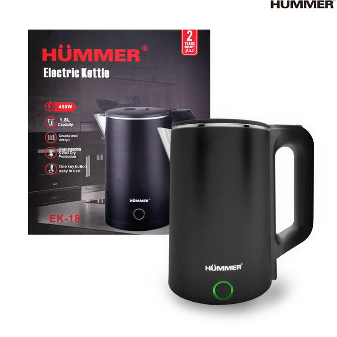 Jual Hummer Kitchen Teko Listrik Pemanas Air Electric Kettle Black