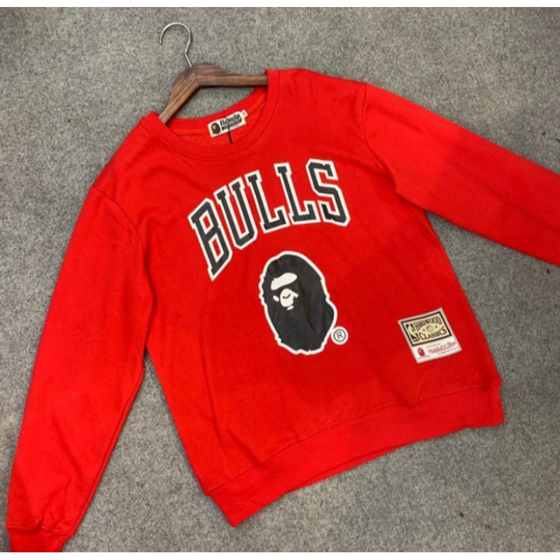 Bape best sale bulls sweatshirt