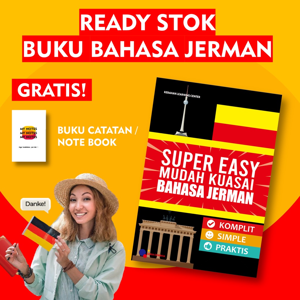 Jual BUKU BAHASA JERMAN / SUPER EASY MUDAH KUASAI BAHASA JERMAN BEST ...