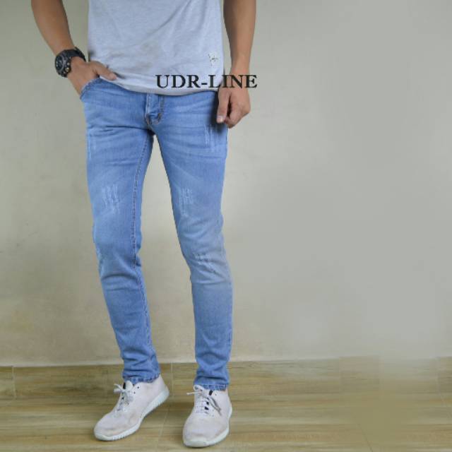 Jual Celana jeans pria model bagus kekinian terbaru termurah | Shopee
