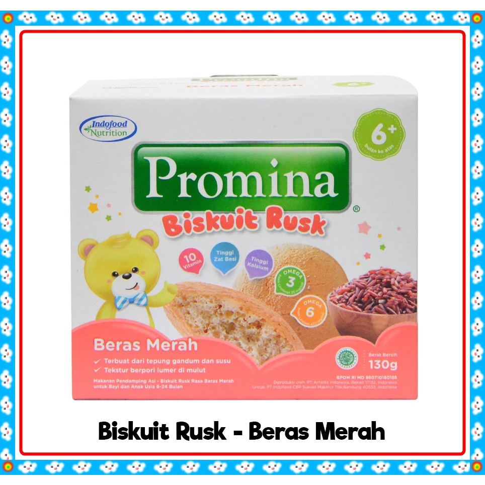 Jual Promina Biskuit Baby Rusk 130 gr (6+) / Biskuit Bayi / Cemilan ...