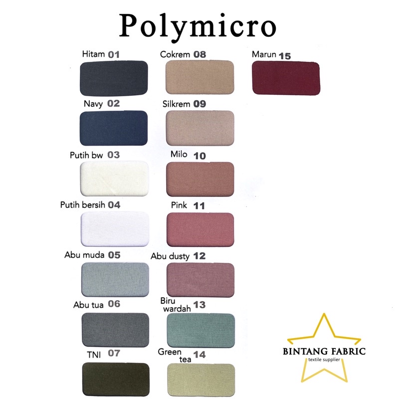 Jual Buku Katalog Warna Kain Bintang Fabric | Shopee Indonesia