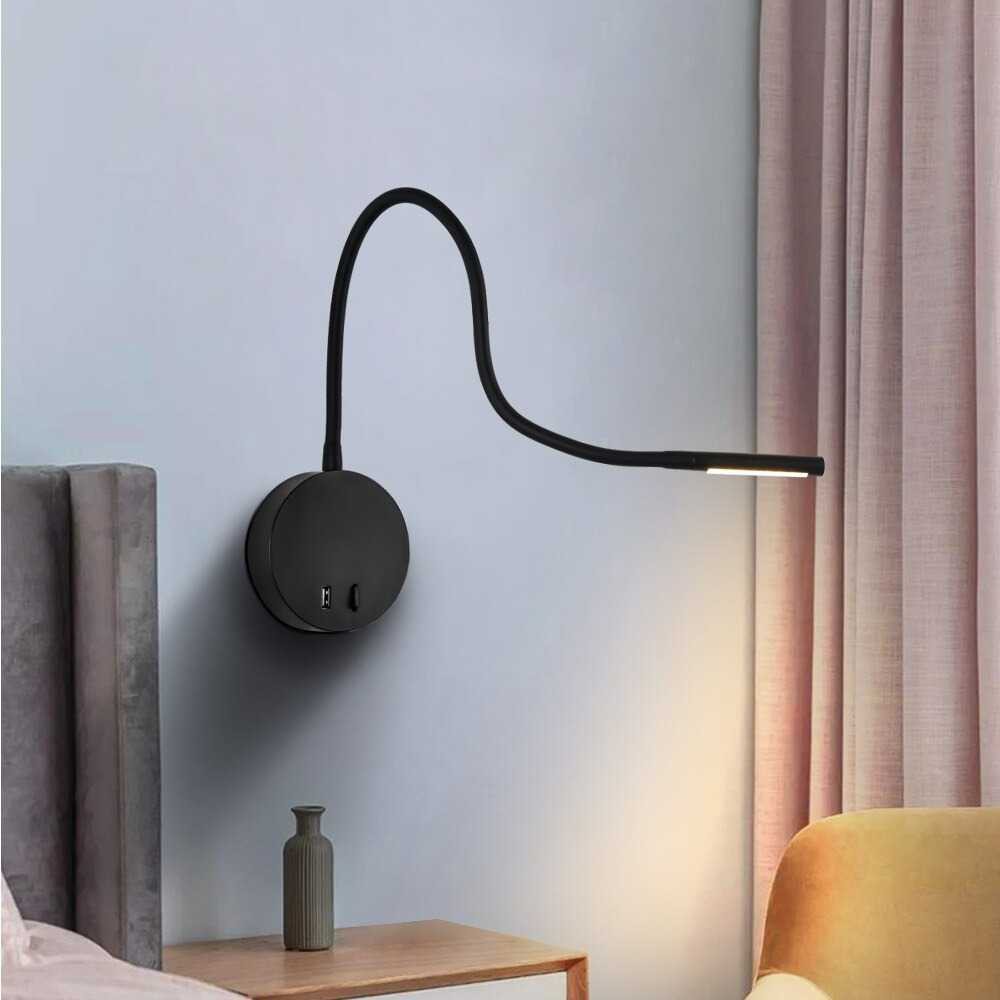 Jual Lampu Tempel Baca LED Switch On/Off Minimalis Modern Reading Lamp ...