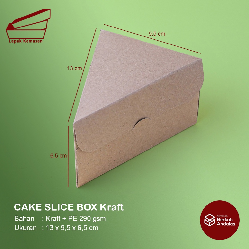 Jual CAKE SLICE BOX / KOTAK CAKE SLICE / KUE IRIS / UKURAN UNTUK 1 ...