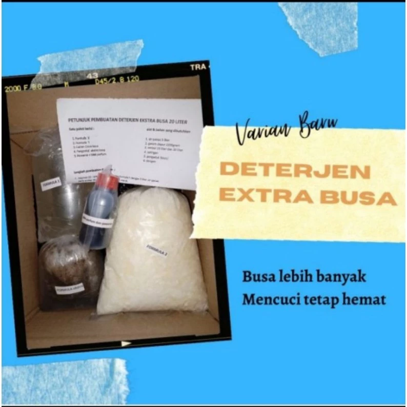 Paket Bahan Deterjen Cair Hemat Jadi 20 Liter