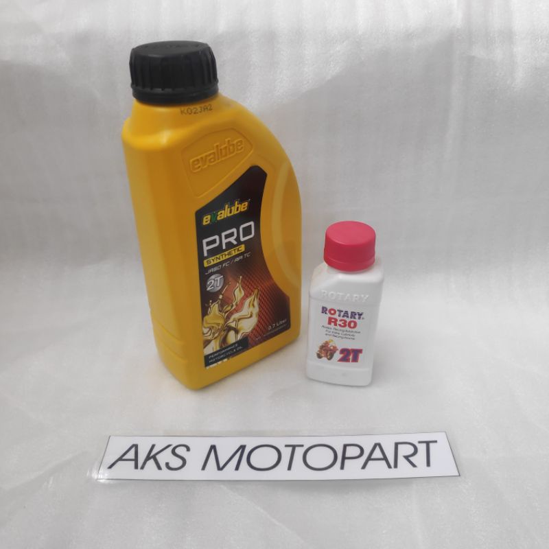 Jual Paket oli samping olsam 2T Evalube Pro plus Rotary R30 | Shopee ...