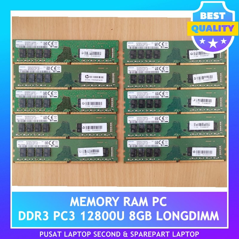 Jual MEMORY RAM PC DDR3 PC3 12800U 8GB LONGDIMM | Shopee Indonesia