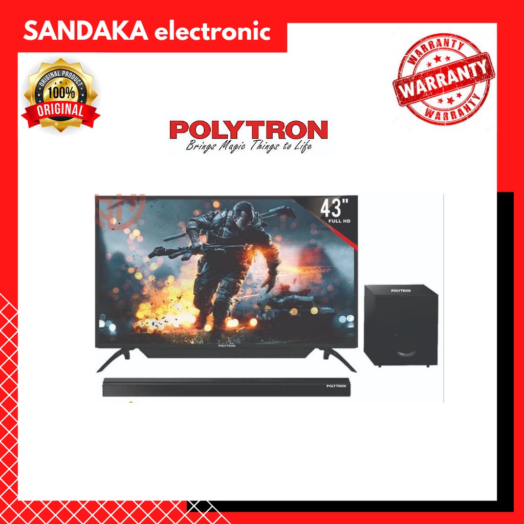 Jual Polytron Led Tv B Polytron Cinemax Soundbar Led Tv