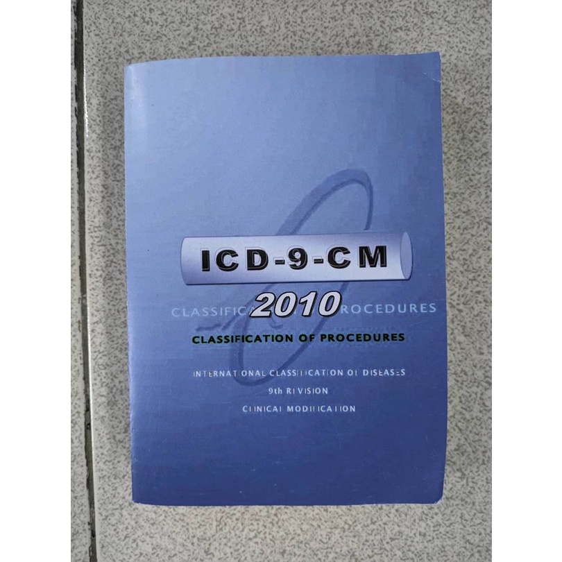 Jual buku rekam medis icd 9 cm 2010 classification of procedures