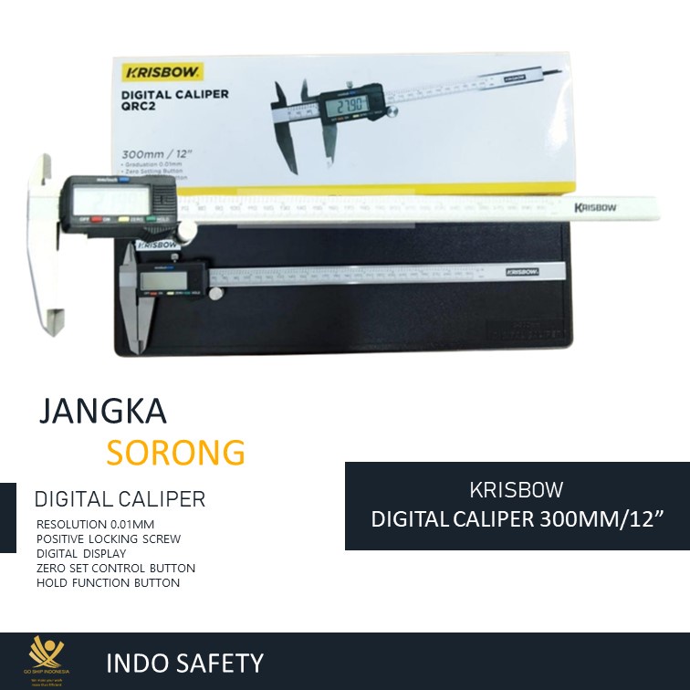 Jual KRISBOW DIGITAL CALIPER/JANGKA SORONG/SIGMAT 300mm/12 Inci