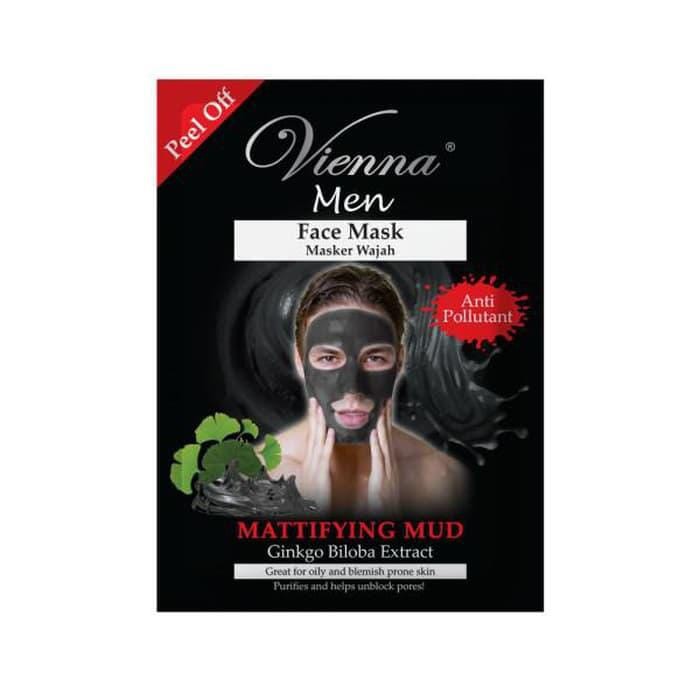 Jual [COD] Vienna Men Mattifying Mud Face Mask 15gr | Shopee Indonesia