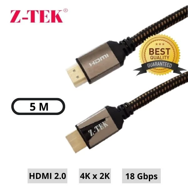 Kabel HDMI 2.0 High Speed HDMI Cable with Ethernet 5 meter ZTEK