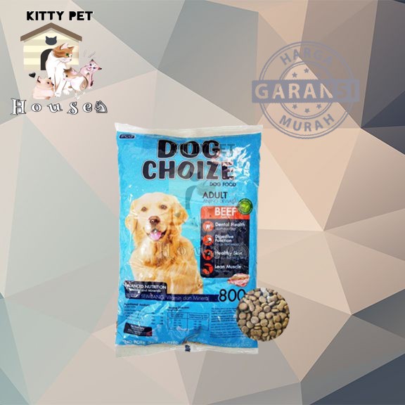 Jual MAKANAN ANJING DOG CHOIZE BEEF 800GR | Shopee Indonesia