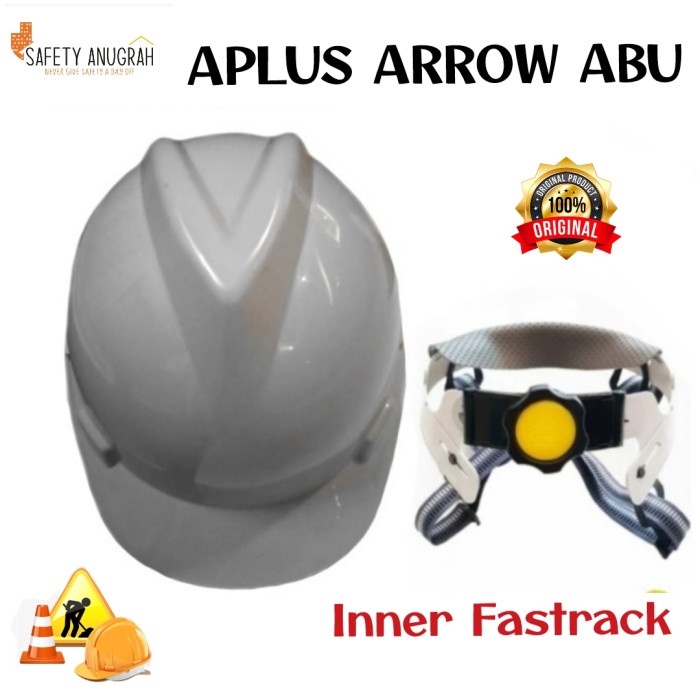 Jual HELM PROYEK APLUS ARROW ABU INNER FASTRACK | Shopee Indonesia