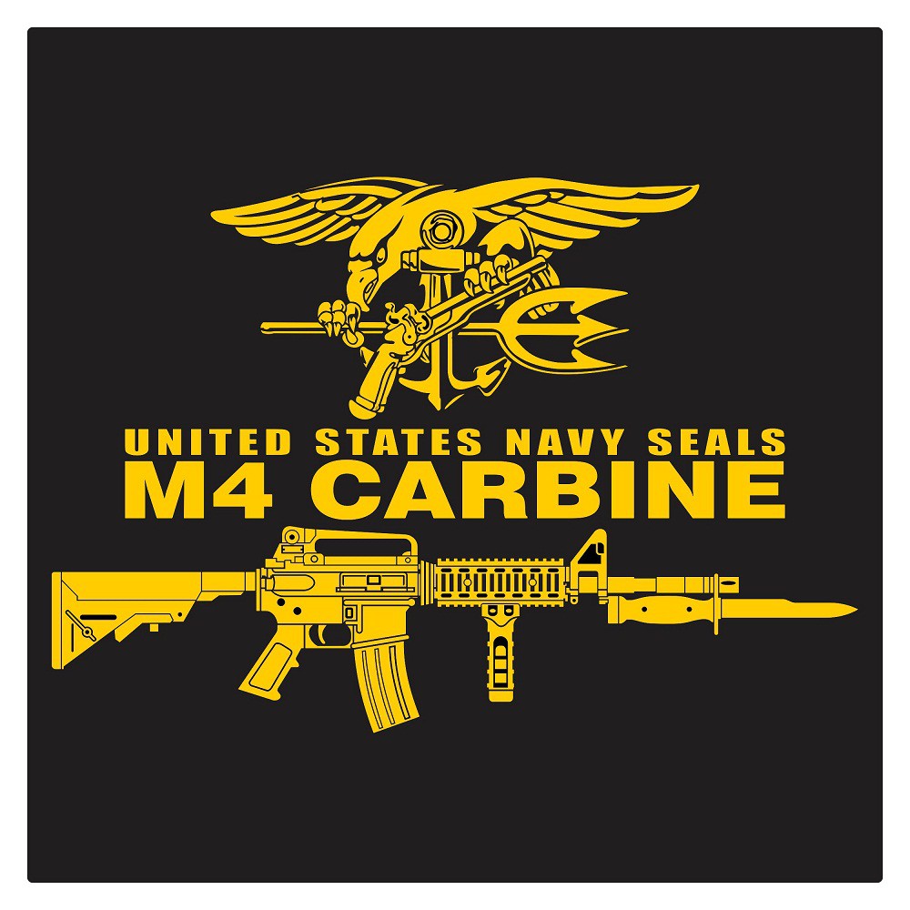 Jual US Navy Seals M4 Carbine 4, Cutting Sticker | Shopee Indonesia