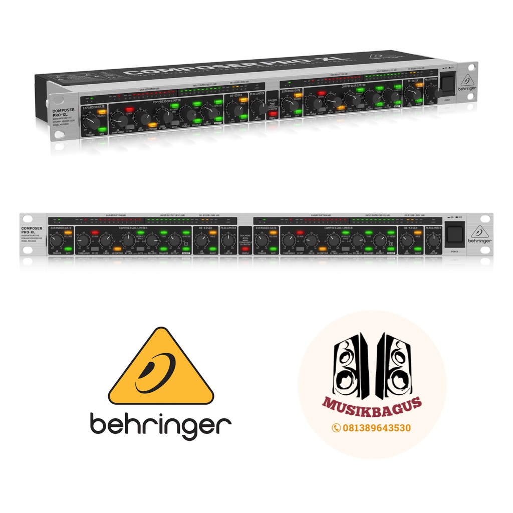 Behringer COMPOSER PRO-XL MDX2600 V2 - Compresseur Limiteur De-Esser Expandeur Audio Professionnel