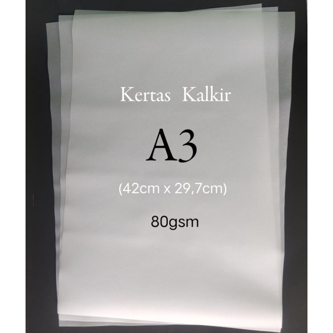 Jual Kertas Kalkir Kertas Transparan A4f4a3 80gsm Shopee Indonesia