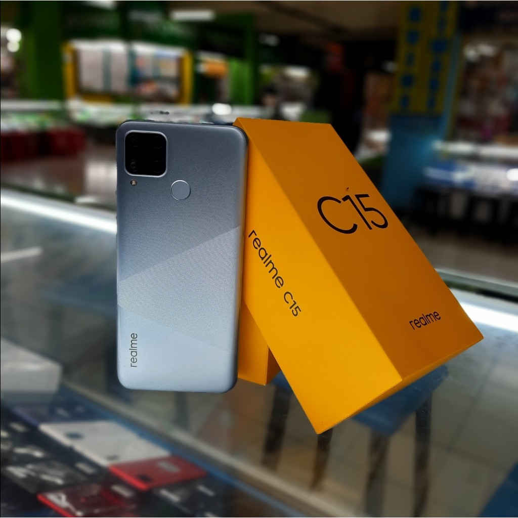 Jual realme c15 3/64 & 4/64 & 4/128 second | Shopee Indonesia