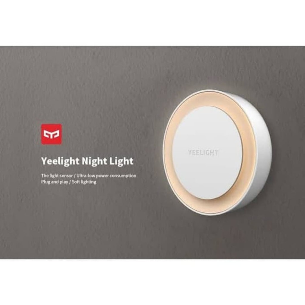 Jual Lampu Tidur YEELIGHT YLYD10YL Round Plug Night Light White ...