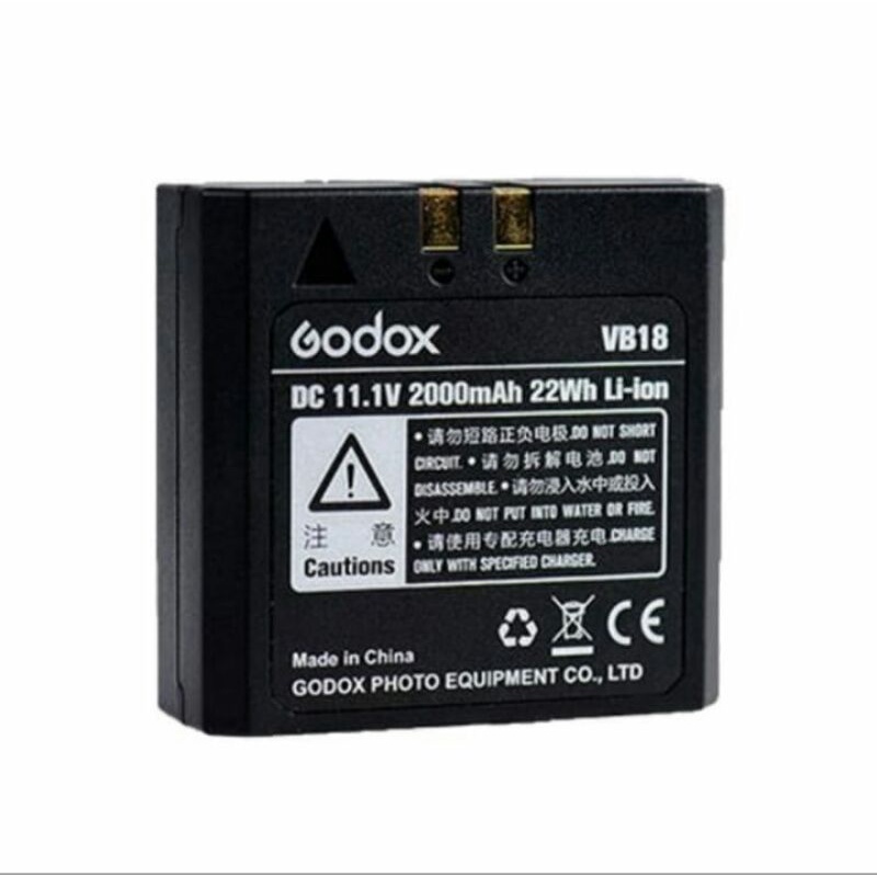 Jual Godox Battery VB-18 For Ving V860II V850II Baterai VB18 +Charger ...