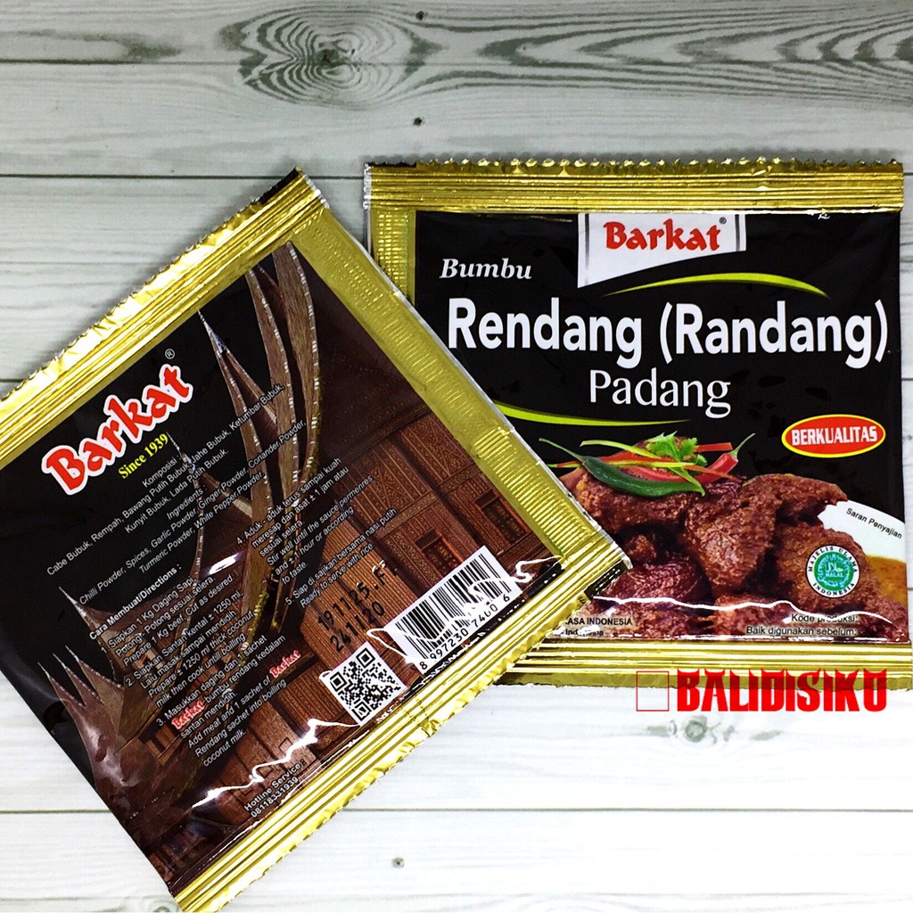 Jual Bumbu Rendang Asli Barkat 5 gr | Shopee Indonesia