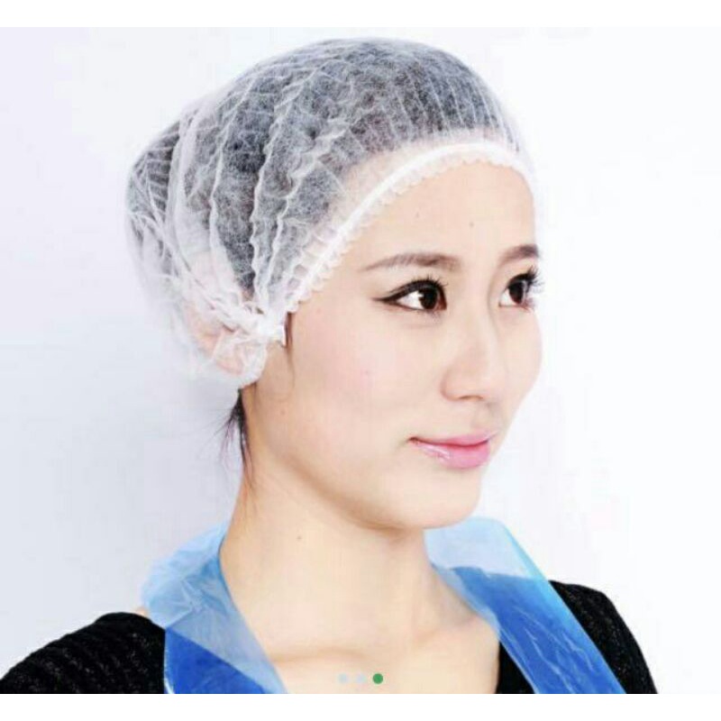 Jual ECER Nurse Cap ONEMED Hair Net Head Medis Surgical Topi Operasi ...