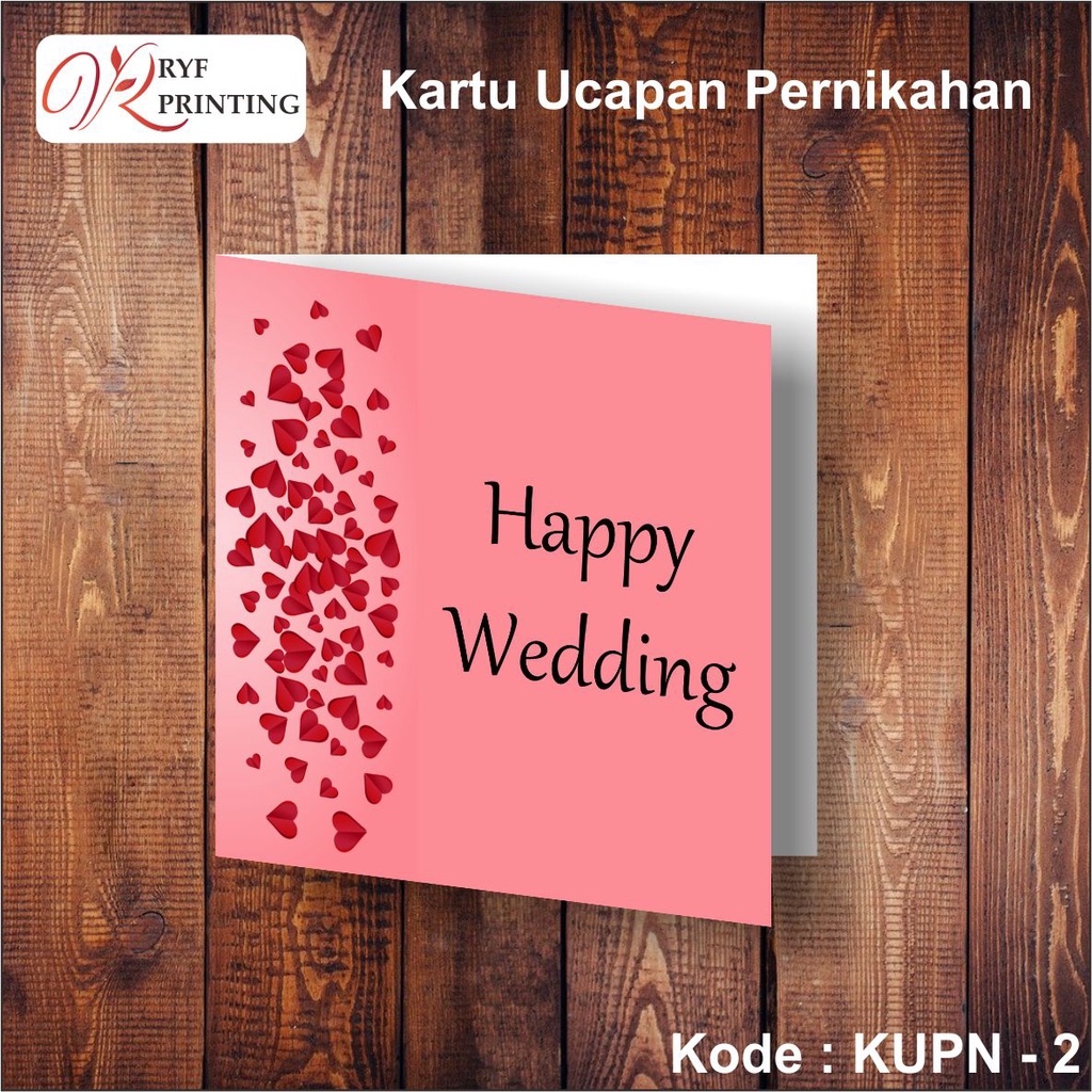 Jual Kartu Ucapan Pernikahan Wedding Greeting Card Shopee Indonesia 4105