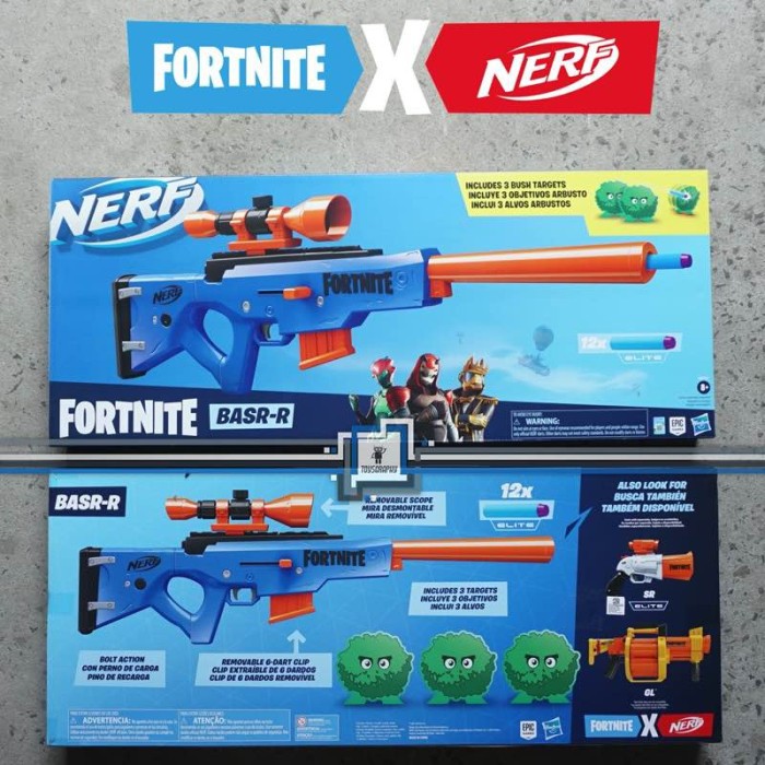 Jual Nerf Fortnite BASRR BASR R BASR-R Sniper Rifle Not ARL Free Target ...