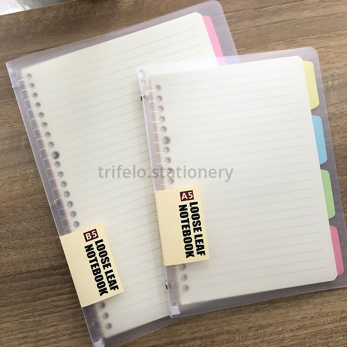 Jual WENGU Binder A5 B5 Transparan Slim Smart Ring File | Shopee Indonesia