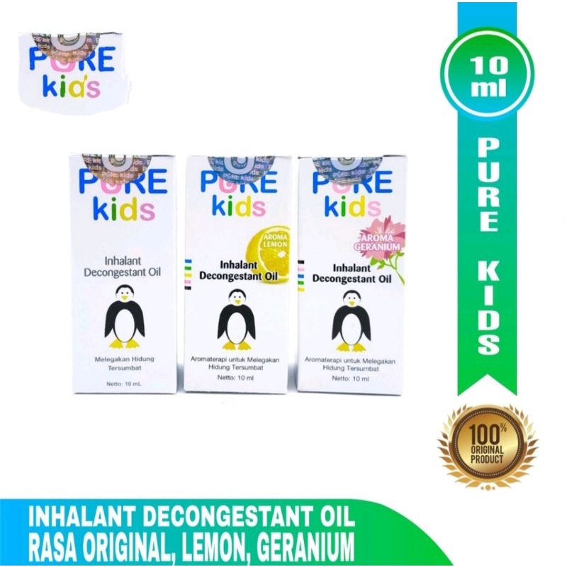 Jual Pure kids Inhalant Original 10 ml - Inhalant anak/Obat flu anak ...