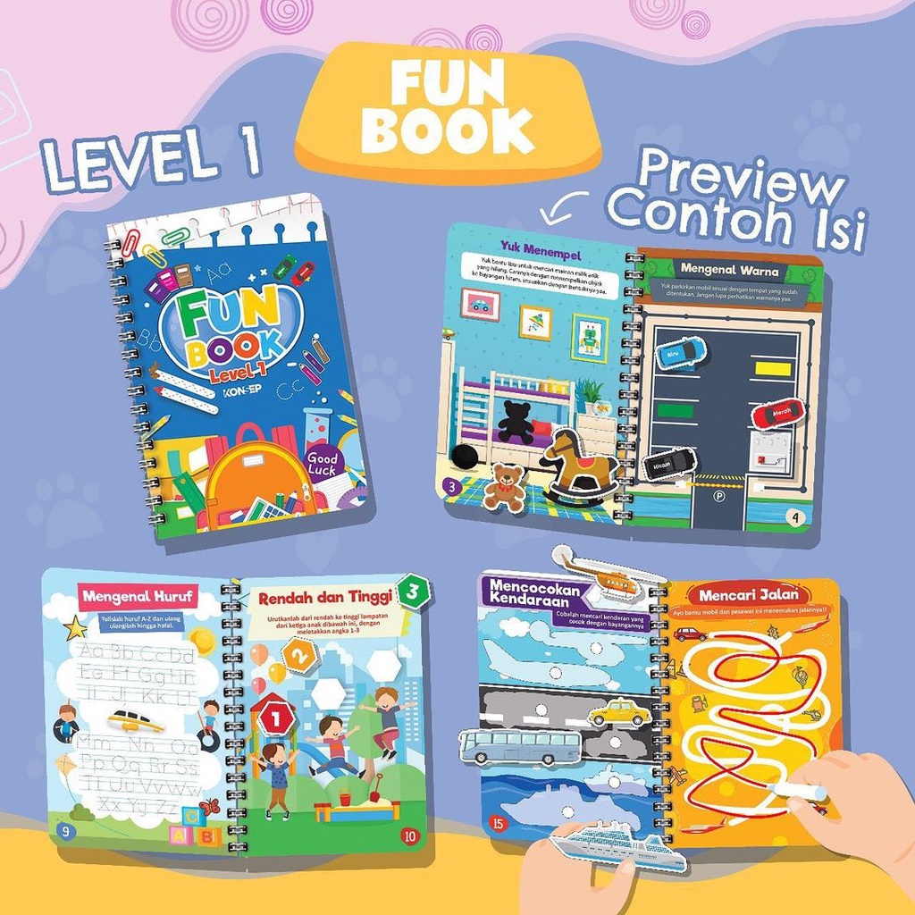 Jual FunBook Konsep Busy Book Activity 22 Halaman Laminasi Glossy 180gr ...