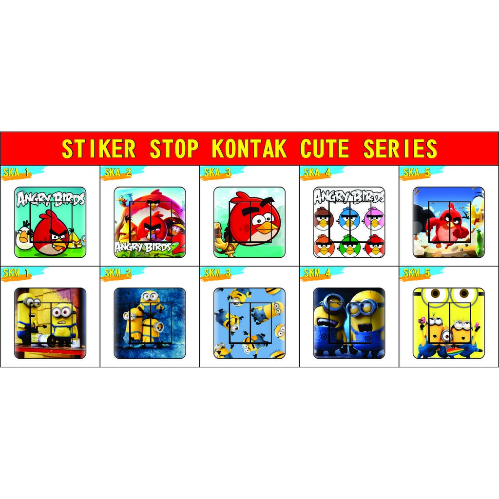Jual Stiker Stop Kontak, Saklar Listrik, Tombol On Off Angry Bird ...