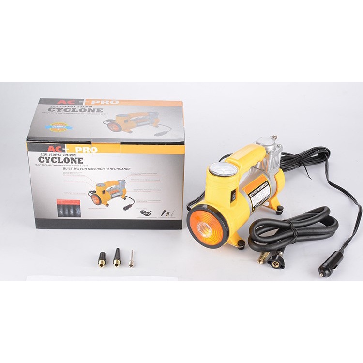 Jual Mini Air Compressor (DC 12V) Pompa Kompresor Ban Mobil Cyclone ...