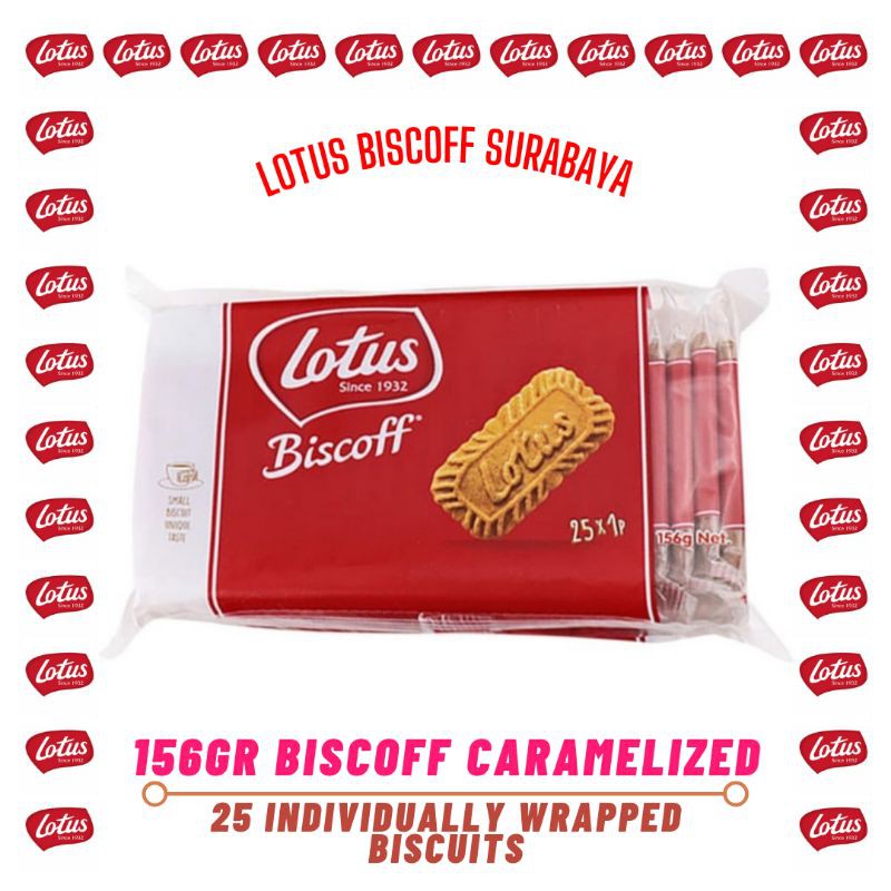 Jual Lotus Biscoff 156gr 25pcs individually wrapped biscuits Shopee Indonesia