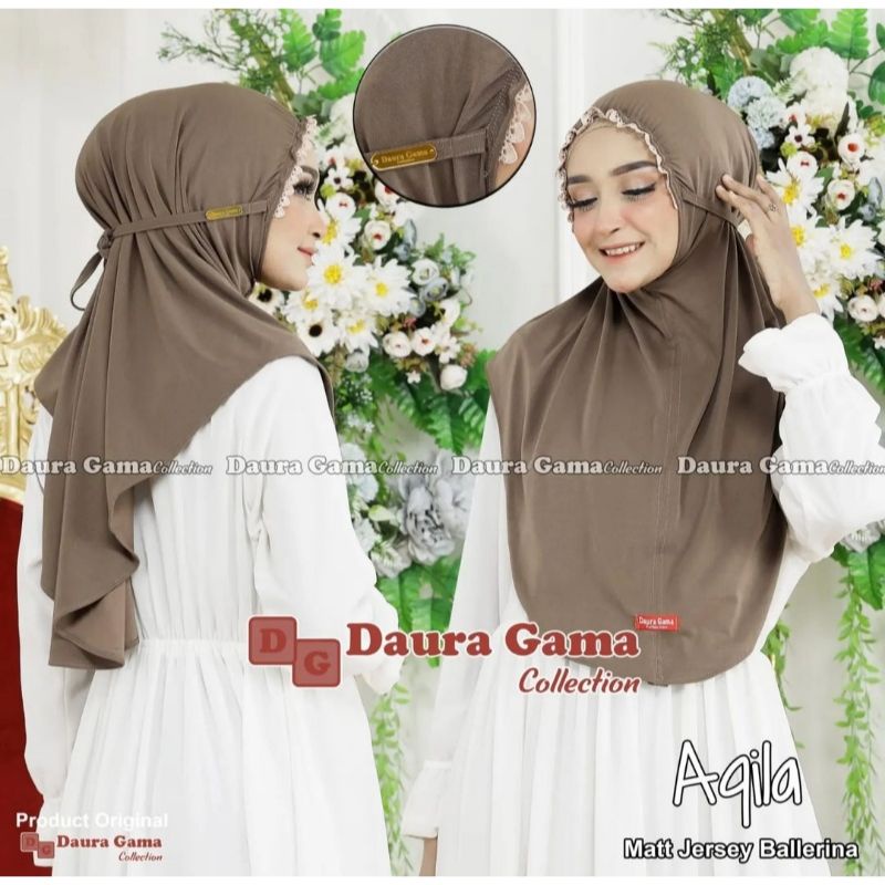 Jual Bergo maryam kerut renda tali jersey - jilbab renda tali viral ...