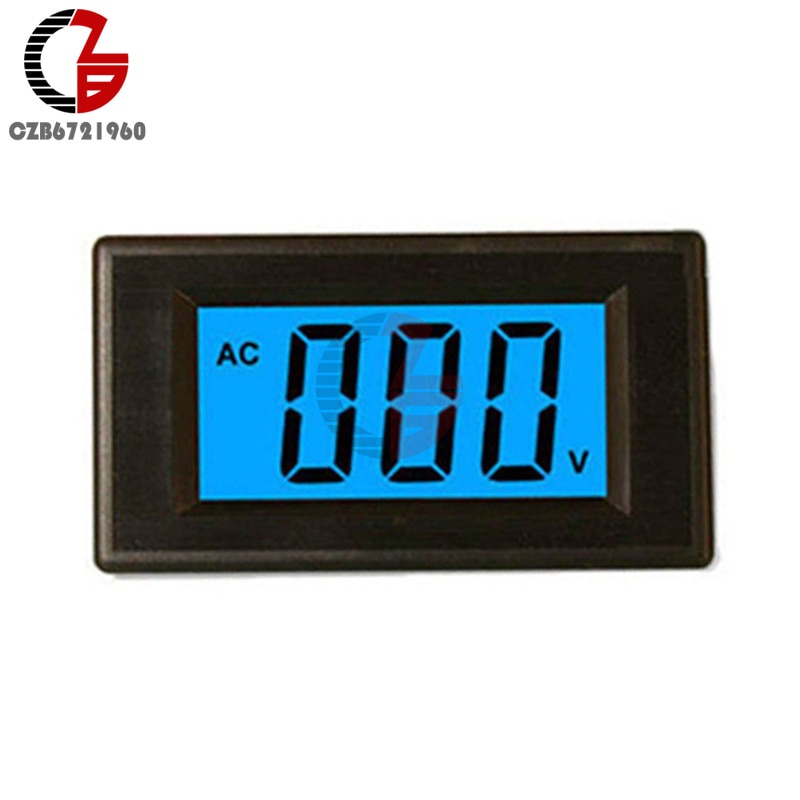 Jual PREORDER Digital Voltmeter DC 0-500V Blue Backlight LCD Display ...