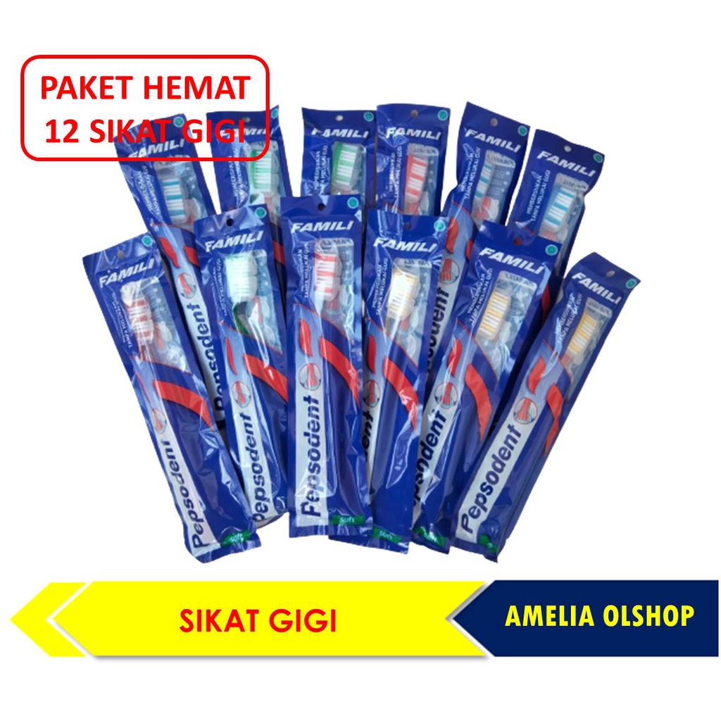 Jual Paket Hemat Pcs Lusin Sikat Gigi Pepsodent Ciptadent Shopee Indonesia