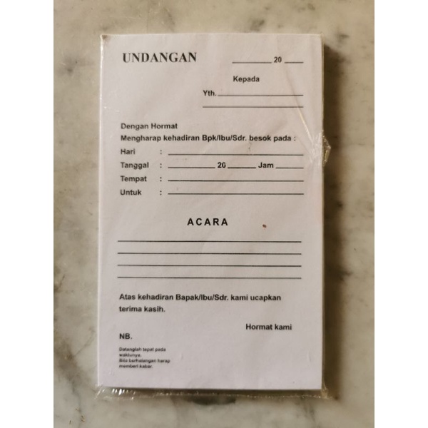 Jual kertas undangan rapat | Shopee Indonesia
