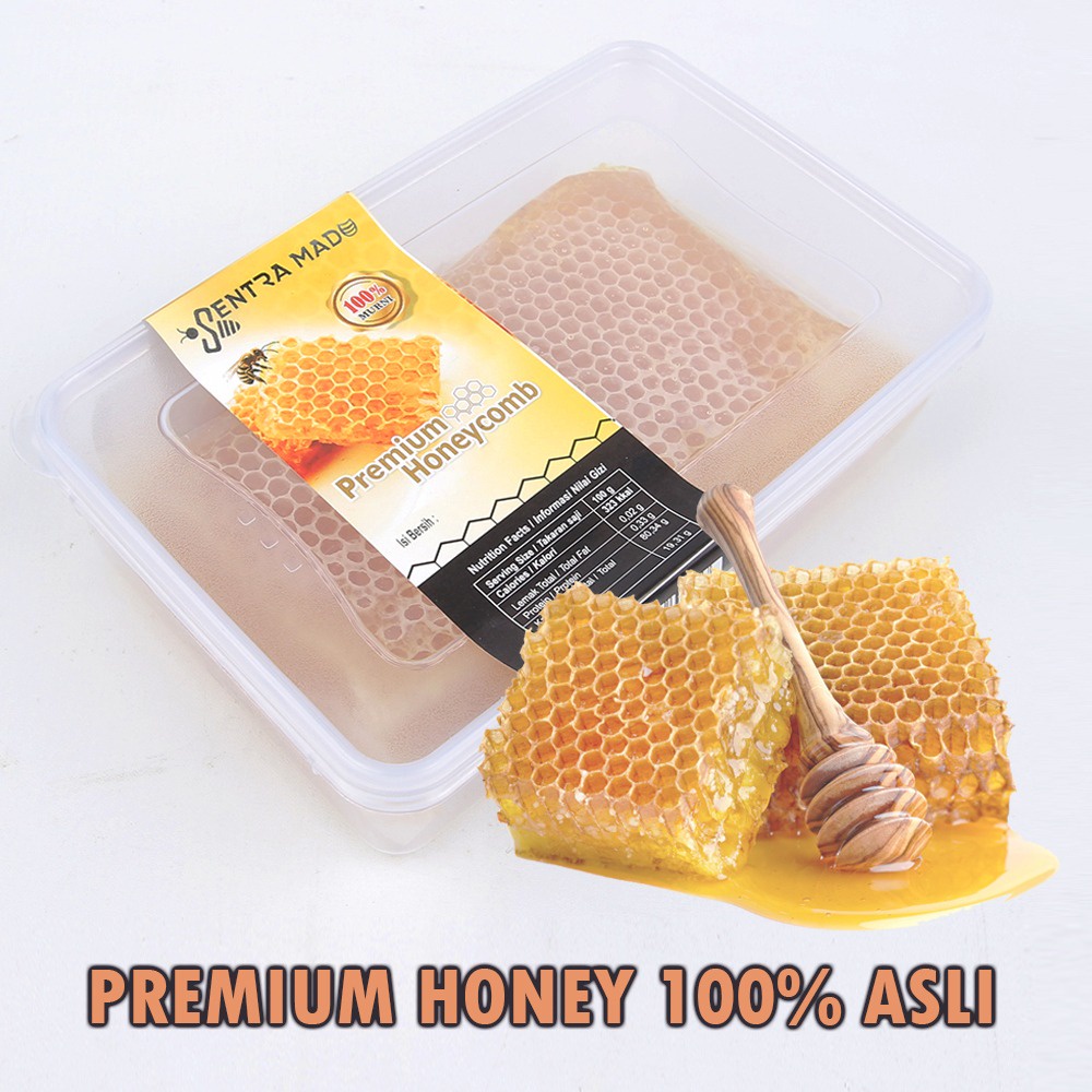 Jual 100 Madu Asli Honeycomb 250gram By Sentra Madu Original Madu