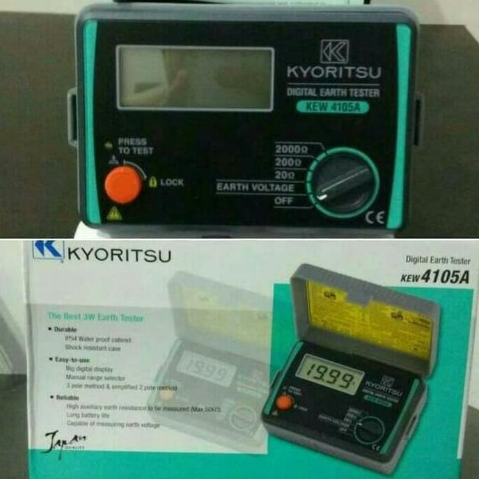 Jual Kyoritsu 4105A Digital Earth Tester Megger Shopee Indonesia