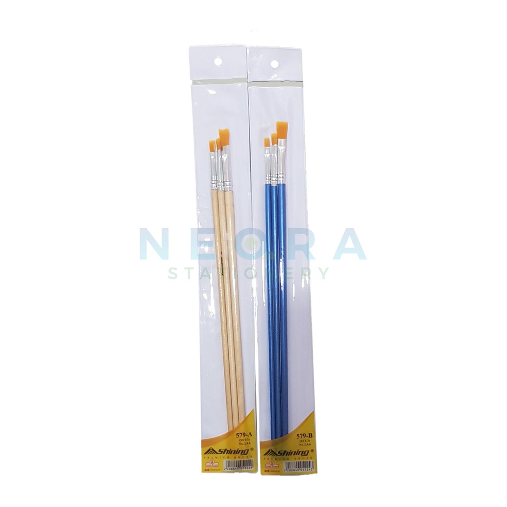 Jual Shining Kuas Gambar / Lukis - Paint Brush (3 Set) Nomor : 2, 4, 6 ...