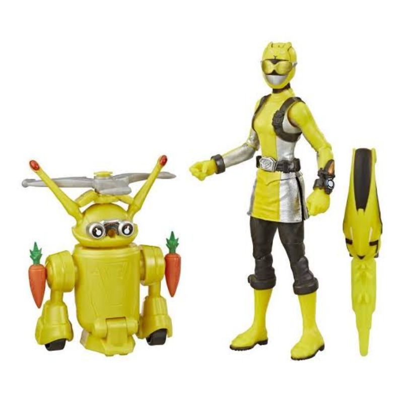 Jual ori original hasbro power rangers yellow ranger and n & morphin ...