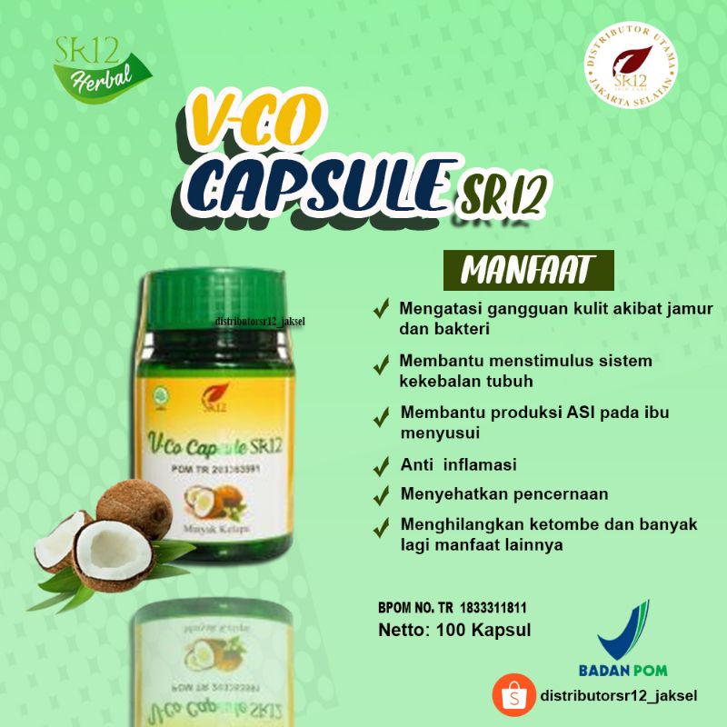 Jual Terlaris Sr Vco Vico Oil Cair Kapsul Caps Minyak Kelapa