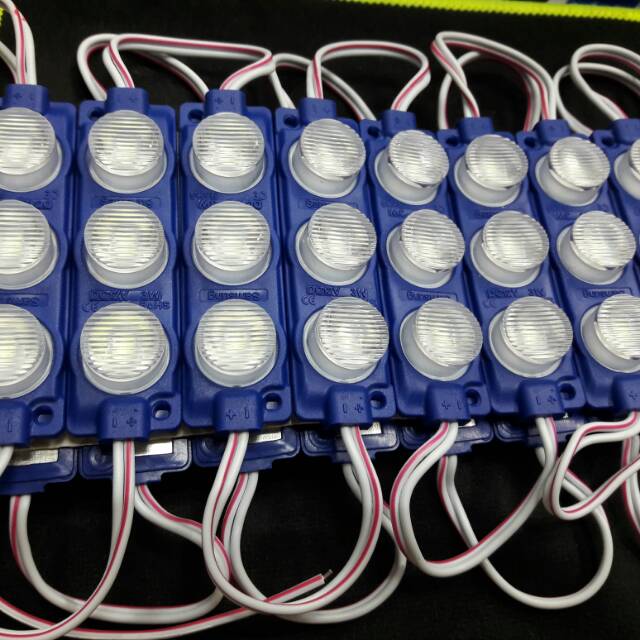 Jual WARNA ICE BLUE LED 3MATA 24V | Shopee Indonesia