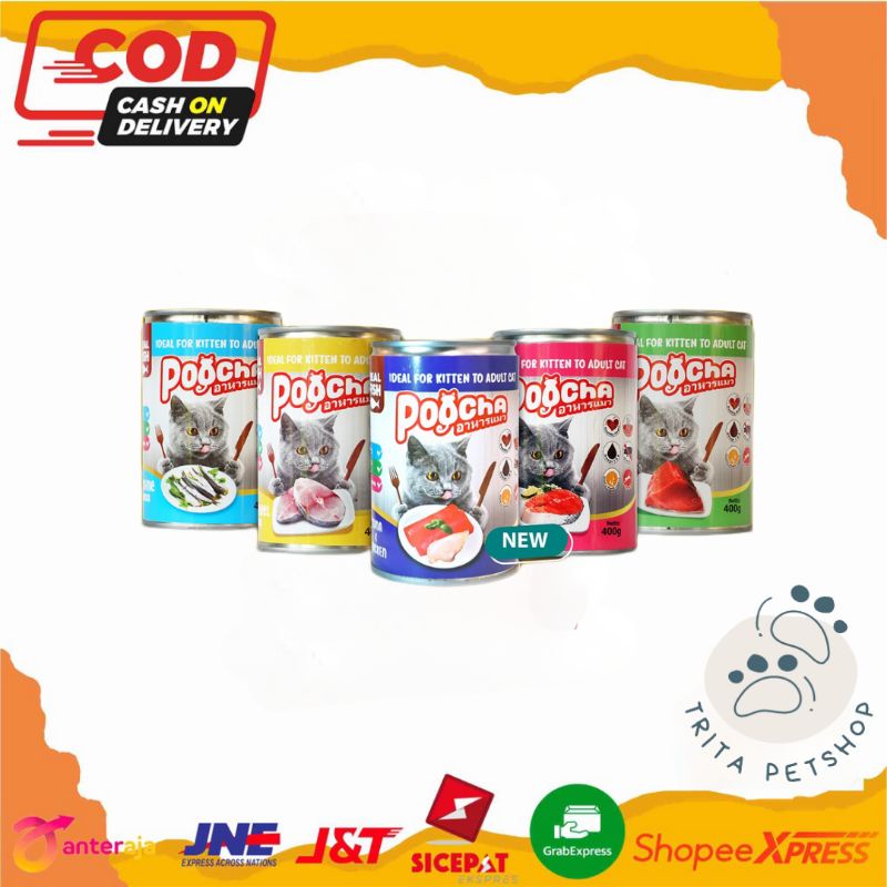 Jual Poocha 400 gr | Makanan Kucing Kaleng Poocha 400 gr for Adult ...